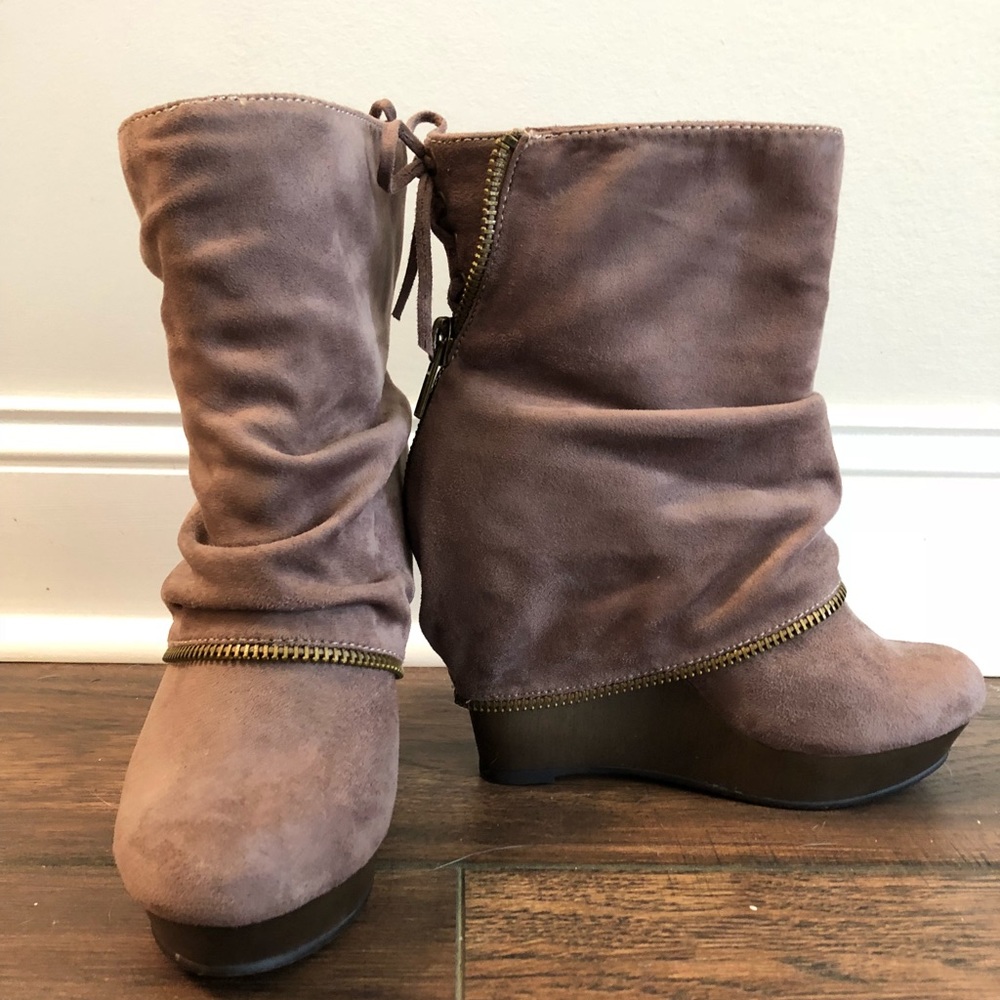 Wedge booties for sale!!